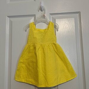 Kids Yellow Sleeveless Dress